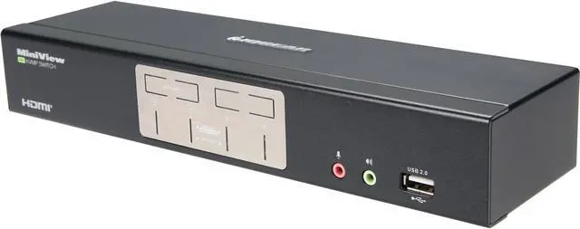 Alt view image 3 of 8 - IOGEAR GCS1794DPKIT 4-Port HDMI and DisplayPort KVMP Kit with USB Hub and Audio