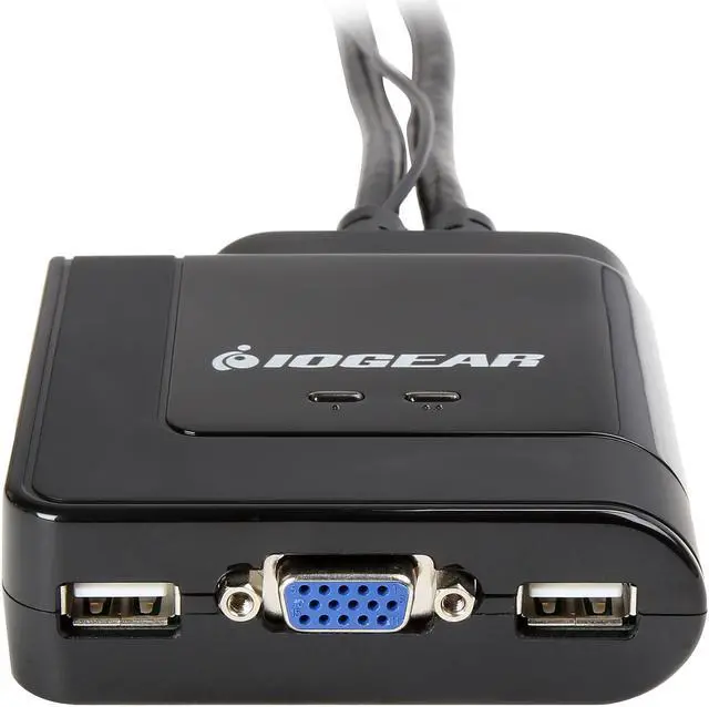 Alt view image 4 of 8 - IOGEAR GCS72MDPKIT 2-Port VGA and Mini DisplayPort Cable KVM Kit with Audio