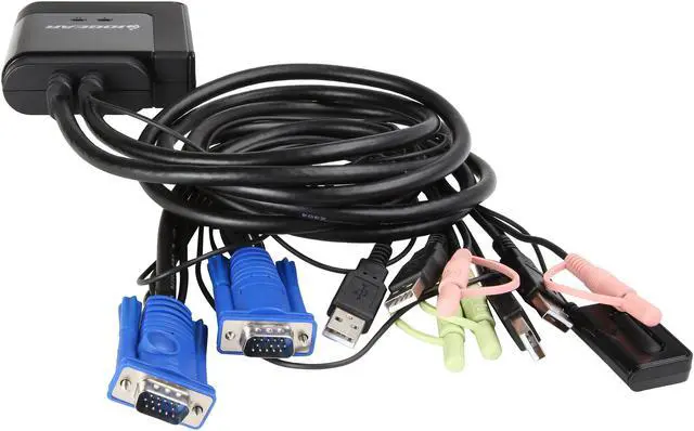 Alt view image 6 of 8 - IOGEAR GCS72MDPKIT 2-Port VGA and Mini DisplayPort Cable KVM Kit with Audio