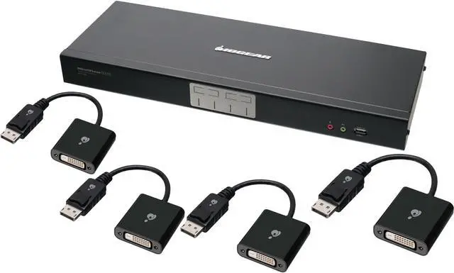 Main image of IOGEAR GCS1784DPKIT 4-Port Dual-Link DVI and DisplayPort KVMP Kit with 7.1 Audio (TAA Compliant)