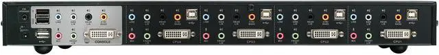 Alt view image 3 of 4 - IOGEAR GCS1784DPKIT 4-Port Dual-Link DVI and DisplayPort KVMP Kit with 7.1 Audio (TAA Compliant)