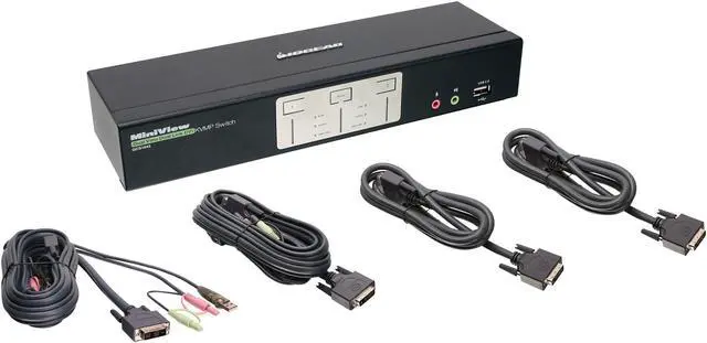 Alt view image 3 of 6 - IOGEAR GCS1642DPKIT 2-Port Dual-Link Dual View DVI and DisplayPort KVMP Kit (TAA Compliant)