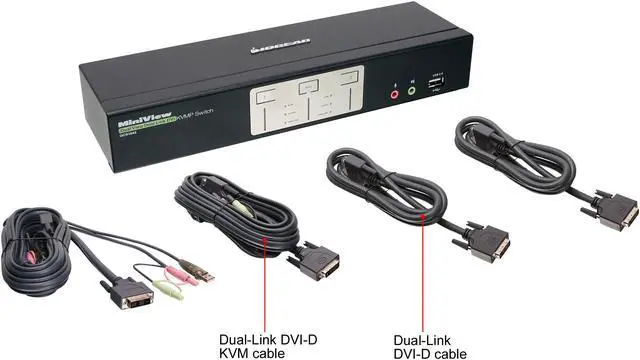 Alt view image 4 of 6 - IOGEAR GCS1642DPKIT 2-Port Dual-Link Dual View DVI and DisplayPort KVMP Kit (TAA Compliant)