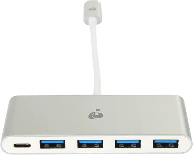 Alt view image 2 of 5 - IOGEAR GUH3C4PD USB-C to 4 Port USB-A Hub with Power Delivery Pass-Thru