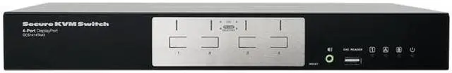 Alt view image 2 of 4 - IOGEAR 4-Port DisplayPort Secure KVM Switch (TAA)