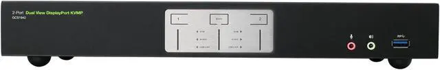 Alt view image 4 of 6 - IOGEAR GCS1942 2-Port 4K Dual View DisplayPort KVMP with USB 3.0 Hub and Audio (TAA)