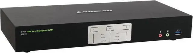 Alt view image 3 of 6 - IOGEAR GCS1942 2-Port 4K Dual View DisplayPort KVMP with USB 3.0 Hub and Audio (TAA)