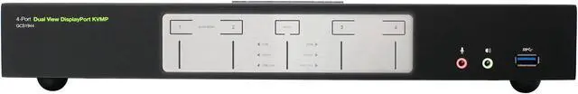 Alt view image 4 of 6 - IOGEAR GCS1944 4-Port 4K Dual View DisplayPort KVMP with USB 3.0 Hub and Audio (TAA)