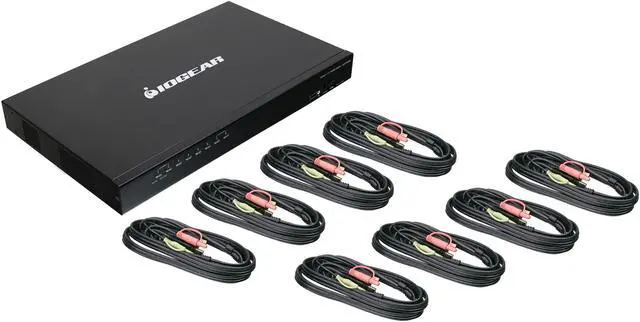 Alt view image 2 of 2 - IOGEAR GCS1808HKITU 8-Port USB HDMI KVMP Switch with USB Cable Sets (TAA Compliant)