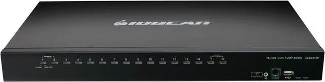 Alt view image 2 of 4 - IOGEAR GCS1816HKITU 16-Port USB HDMI KVMP Switch with USB Cable Sets (TAA Compliant)
