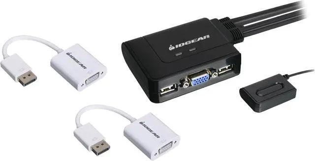 Main image of IOGEAR GCS22DPKIT 2-Port VGA and DisplayPort KVM Switch Kit