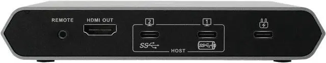 Alt view image 4 of 7 - KVM 2-Port USB-C - IOGEAR 2 USB-C/Thunderbolt 3 Devices - 2 USB 3.1, Up To 5Gbps - 4k 30Hz - Power Delivery 75W - Plug n Play - TAA - Mac/Win - GUD3C04