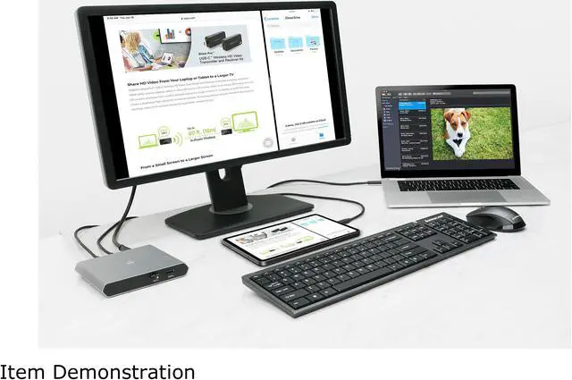 Alt view image 6 of 7 - KVM 2-Port USB-C - IOGEAR 2 USB-C/Thunderbolt 3 Devices - 2 USB 3.1, Up To 5Gbps - 4k 30Hz - Power Delivery 75W - Plug n Play - TAA - Mac/Win - GUD3C04