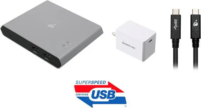 Main image of IOGEAR GUD3C04PWRKIT Access Pro 2-Port USB-C KVM Switch with Power Adapter KIT (TAA)