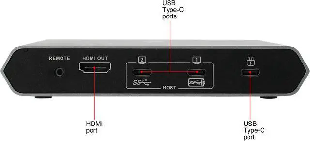 Alt view image 5 of 7 - IOGEAR GUD3C04PWRKIT Access Pro 2-Port USB-C KVM Switch with Power Adapter KIT (TAA)