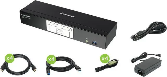 Main image of IOGEAR GCS1934H 4-Port 4K KVMP Switch with HDMI Connection, USB 3.0 Hub, and Audio (TAA)