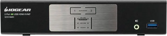 Alt view image 3 of 5 - IOGEAR GCS1932H 2-Port 4K KVMP Switch with HDMI Connection, USB 3.0 Hub, and Audio (TAA)
