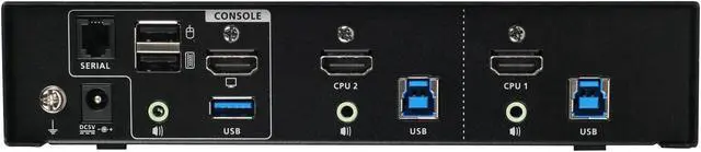 Alt view image 4 of 5 - IOGEAR GCS1932H 2-Port 4K KVMP Switch with HDMI Connection, USB 3.0 Hub, and Audio (TAA)