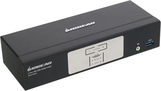 Alt view image 5 of 5 - IOGEAR GCS1932H 2-Port 4K KVMP Switch with HDMI Connection, USB 3.0 Hub, and Audio (TAA)