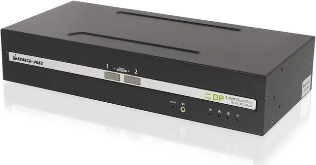 Main image of IOGEAR Dual View DisplayPort KVM Switches w/ Audio GCS1422TAA4