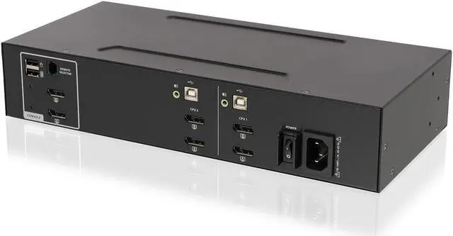 Alt view image 2 of 4 - IOGEAR Dual View DisplayPort KVM Switches w/ Audio GCS1422TAA4