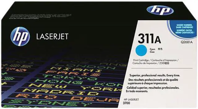 Main image of HP 311A Cyan LaserJet Toner Cartridge (Q2681A)