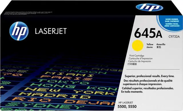 Main image of HP 645A LaserJet Toner Cartridge - Yellow