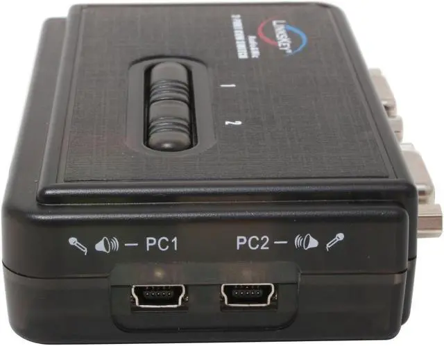 Alt view image 4 of 7 - LINKSKEY LKV-S02ASK 2-port Slim Palmtop PS/2 KVM switch with Audio & Mic