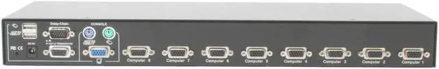 Alt view image 3 of 5 - LINKSKEY LKV-9308 Prima 8 port Cascadable Rackmount USB + PS/2 KVM Switch