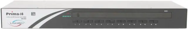Alt view image 2 of 5 - LINKSKEY LKV-9316 Prima 16 port Cascadable Rackmount USB PS/2 KVM Switch w/ OSD