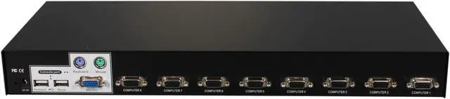 Alt view image 4 of 5 - LINKSKEY LKV-7308 8 Port Rackmount USB + PS/2 KVM Switch - OEM