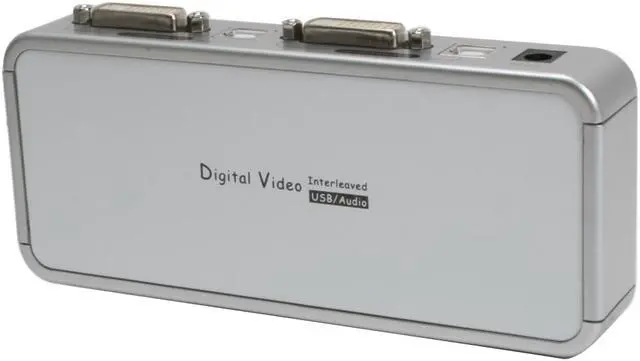 Alt view image 2 of 8 - LINKSKEY LDV-212ASK 2-Port DVI + USB Audio & Mic KVM Switch w/ Cables