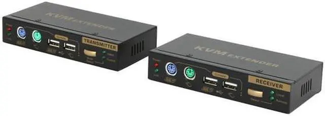 Alt view image 2 of 6 - LINKSKEY LKV-E235 CAT5 USB & PS/2 VGA KVM Extender Set