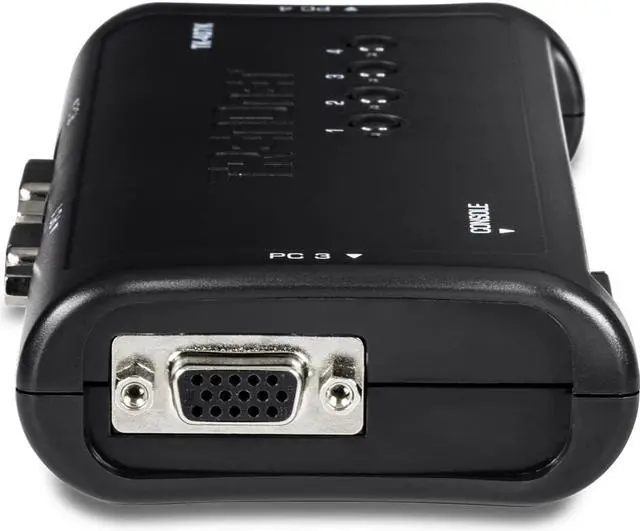 Alt view image 7 of 11 - TRENDnet 4-Port USB KVM Switch Kit, VGA And USB Connections, 2048 x 1536 Resolution, Cabling Included, Control Up To 4 Computers, Compliant With Window, Linux, and Mac OS, White, TK-407K