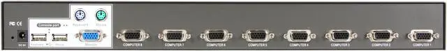 Alt view image 4 of 5 - TRENDnet TK-803R 8-Port USB+PS/2 Rack Mount KVM Switch