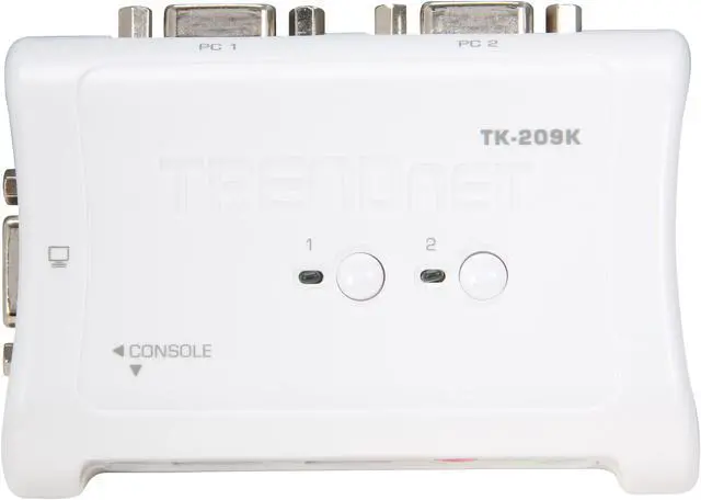 Alt view image 2 of 8 - TRENDnet 2-Port USB KVM Switch and Cable Kit with Audio, Manage Two PCs, USB 1.1, Hot-Plug, Auto-Scan, Hot-Keys, Windows & Linux Compliant, TK-209K