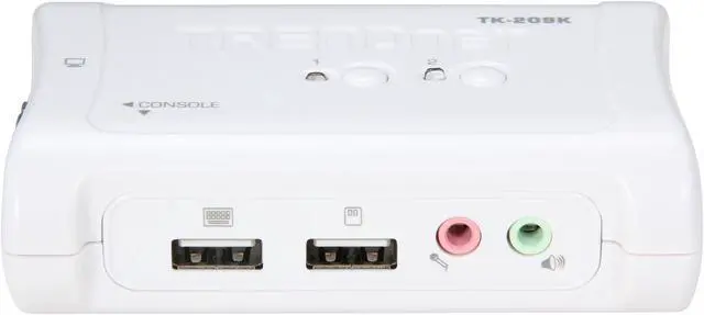 Alt view image 6 of 8 - TRENDnet 2-Port USB KVM Switch and Cable Kit with Audio, Manage Two PCs, USB 1.1, Hot-Plug, Auto-Scan, Hot-Keys, Windows & Linux Compliant, TK-209K