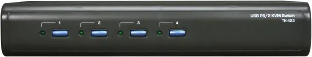Alt view image 2 of 5 - TRENDnet TK-423K 4-Port USB PS/2 Audio KVM Switch Kit
