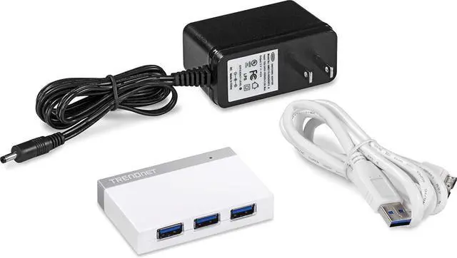 Alt view image 6 of 7 - TRENDnet 4-Port USB 3.0 Ultra-Mini Hub, 1M (3ft. USB 3.0 cable), Up to 5Gbps, Power Adapter Included, Plug &Play, Backwards Compatibility with USB 2.0/USB 1.1, TU3-H4