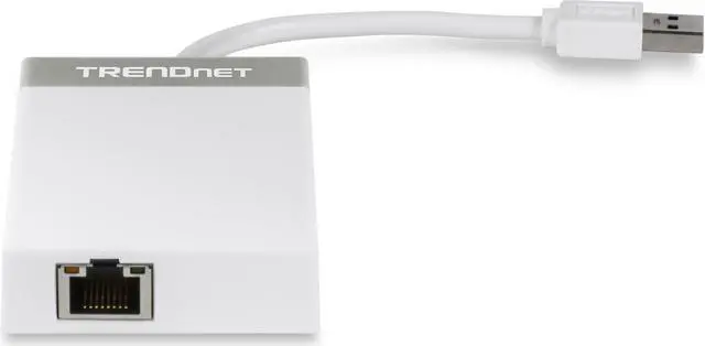 Main image of TRENDnet 3-Port USB 3.0 Hub with 10/100/1000 Mbps Gigabit Ethernet Adapter (3 USB 3.0 Ports, a RJ45 Gigabit Ethernet Port), Support XP, Vista, Windows 7, 8, 8.1, 10, Mac OS 10.6-10.9, Nintendo Switch, TU3-ETGH3