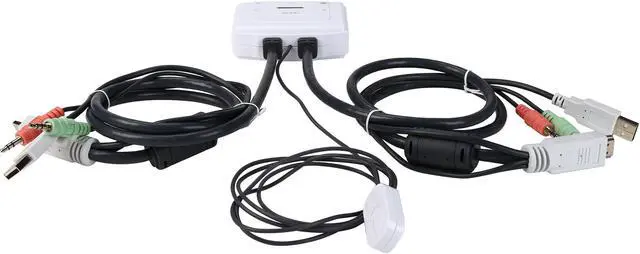 Alt view image 4 of 6 - TRENDnet 2-Port HDMI KVM Switch, Control 2 Computers With One Set Of Console Controls, Full HD 1080P, HDMI And 3.5 mm Analog Audio, Monitor Switch, Windows And Mac KVM Switch Software, White, TK-215I