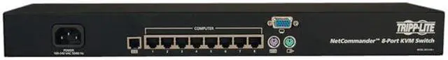 Alt view image 3 of 3 - TRIPP LITE B072-008-1 8-Port NetCommander 1U Rackmount Cat5 KVM Switch