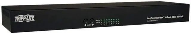 Main image of TRIPP LITE B072-008-1 8-Port NetCommander 1U Rackmount Cat5 KVM Switch