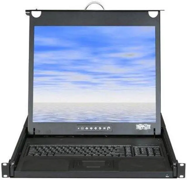 Alt view image 13 of 16 - Tripp Lite Rack Mount KVM Console, 19 in. LCD Display Monitor, 1U, with Touch Pad (B021-000-19)