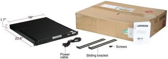 Alt view image 16 of 16 - Tripp Lite Rack Mount KVM Console, 19 in. LCD Display Monitor, 1U, with Touch Pad (B021-000-19)
