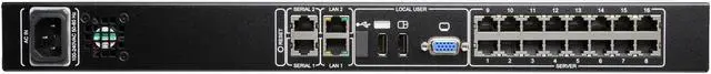 Alt view image 5 of 6 - TRIPP LITE B072-016-1-IP 16-Port NetCommander 1U Rackmount Cat5 KVM over IP Switch