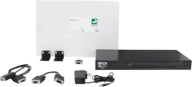 Alt view image 5 of 5 - Tripp Lite 16-Port 1U Rack-Mount USB/PS2 KVM Switch with On-Screen Display (B042-016)
