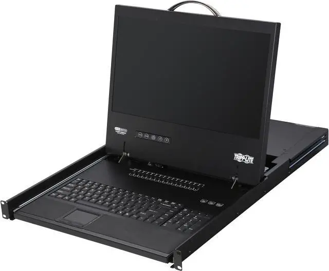 Main image of Tripp Lite 16-Port 1U Rack-Mount Console KVM Switch with 19-in. LCD, PS/2 or USB, VGA, TAA (B040-016-19)