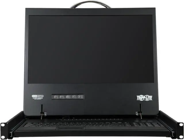 Alt view image 3 of 7 - Tripp Lite 16-Port 1U Rack-Mount Console KVM Switch with 19-in. LCD, PS/2 or USB, VGA, TAA (B040-016-19)