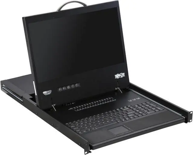 Alt view image 4 of 7 - Tripp Lite 16-Port 1U Rack-Mount Console KVM Switch with 19-in. LCD, PS/2 or USB, VGA, TAA (B040-016-19)